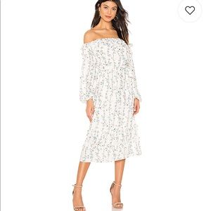 Tularosa Brooklyn Off-the-Shoulder Midi Dress